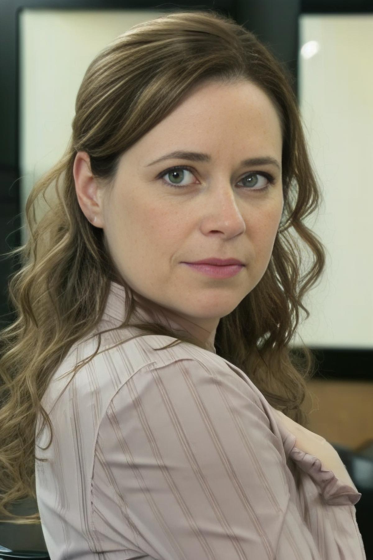 Pam Beesly Jenna Fischer V Portrait Stable Diffusion Lora
