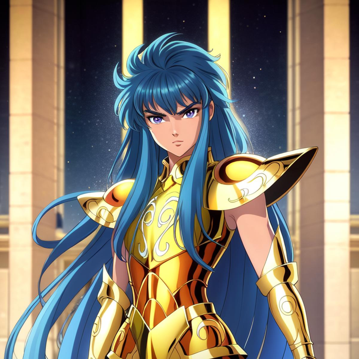 Saint Seiya Zodiac Aquarius Gold Armor V10 Stable Diffusion LoRA