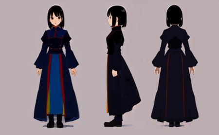 ((three sided view,full body,simple background,multiple views,highres)).