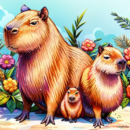 <lora:add_brightness:0.5><lora:add_detail:0.5>  <lora:capi-09:1><lora:kEmbroiderySD15:1>
Embroidery,capybara,