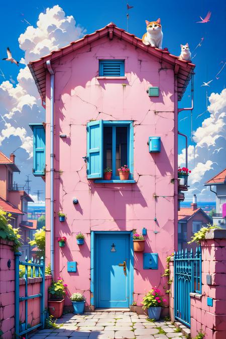 This image was produced by a generative model (Trained Algorithmic Media) and is not a real-world photograph.