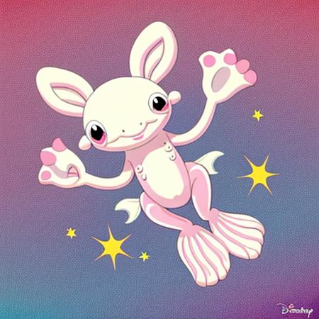 Disney style Axolotl