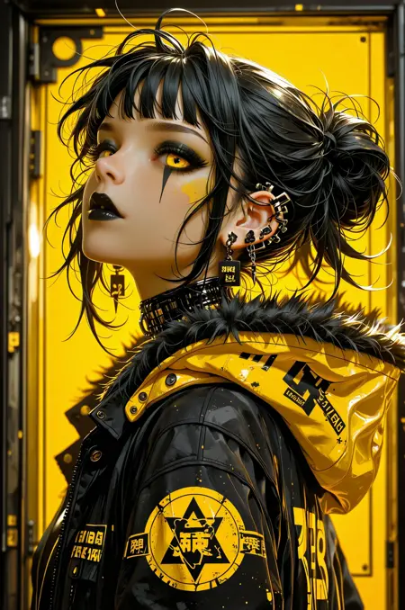 🟡 Yellow Hazard Aesthetic