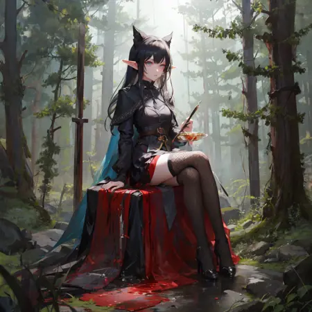 Fishnet stockings LoRA