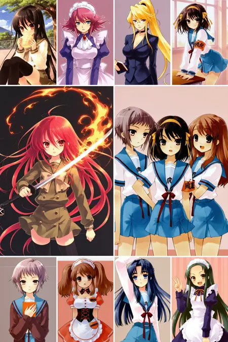 [illustrious XL] Itou Noizi/伊东杂音 《Shakugan no Shana》/《灼眼的夏娜》,《涼宮ハルヒの憂鬱》- Artist Style