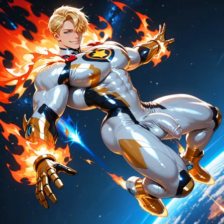 Superhero Bodysuit - Rocket Boots - Flame Armor
