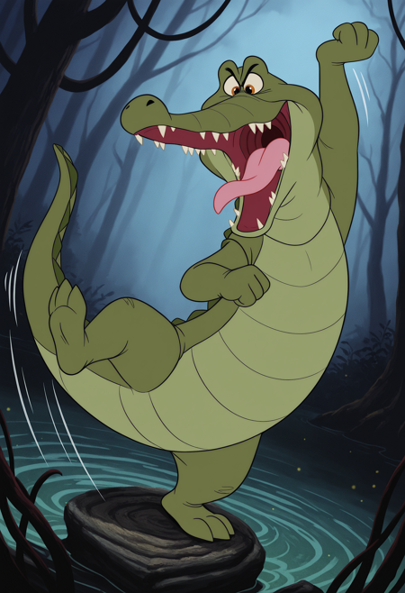 Tick-Tock the Crocodile (Peter Pan 1953) - Illustrious and Pony V1 Illustrious