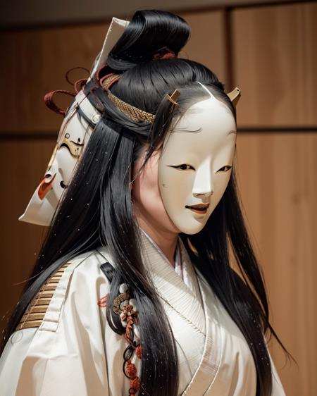 noh noh mask japanese clothes kimono
