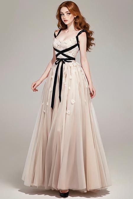 bl4ckr1bb0n, white dress, black ribbon, long/short dress,