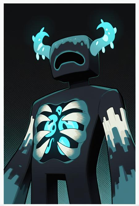 The Warden -- Minecraft Illust Illust