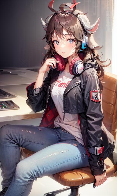 01123-356421749-1girl,(((jacket,headphones,jeans,sitting,horn))),,chair.png