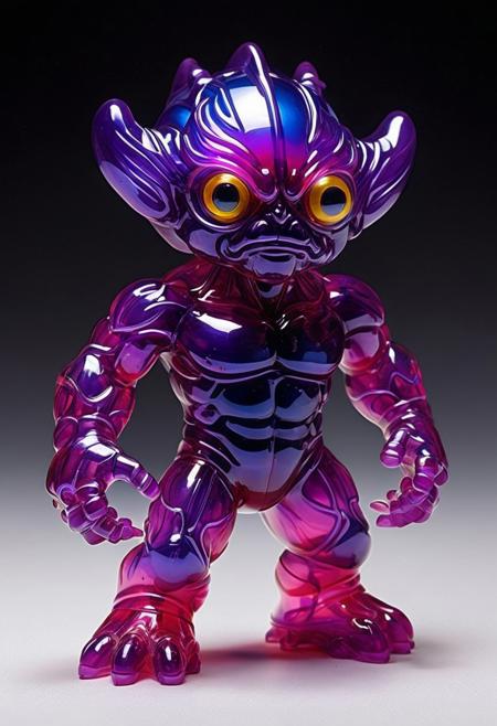 XCYP Art Toy,A translucent multicolor mutant, japanese sofubi EVA Material) Artist Design Piece,Award-Winning Lens,Highly Detailed,Ultra High Resolution,32K UHD,Clear Focus,Best Quality,Masterpiece.,