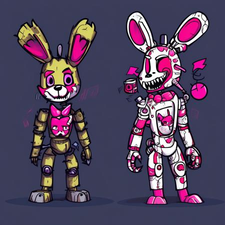 Springtrap and Mangle Style V1