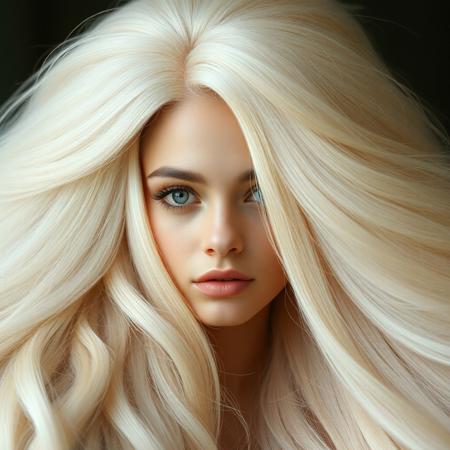 woman surrounded under the piles of her hair longer than her feet atop her shoulders and head, body extensions, in the style of gigantic grandeur of scale, voluminous mass, natural fibers, smooth and shiny, i can't believe how beautiful this is, princesscore, barbiecore, fawncore, avocadopunk, cottagecore, intense close-ups, fairytale-inspired, algeapunk, photo taken with provia f100