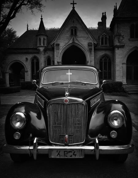 Gothic style <lora:ADM C-Car :1>,A.D.M. Cooper,car,classic,cars, . Dark, mysterious, haunting, dramatic, ornate, detailed