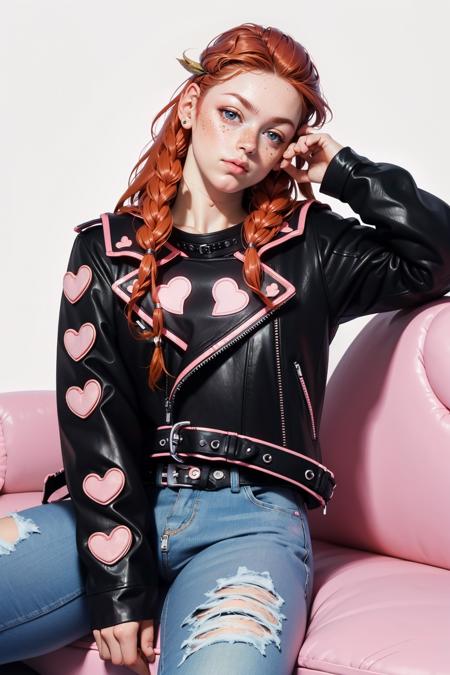 h34rtj4ck3t,leather jacket, pink hearts,