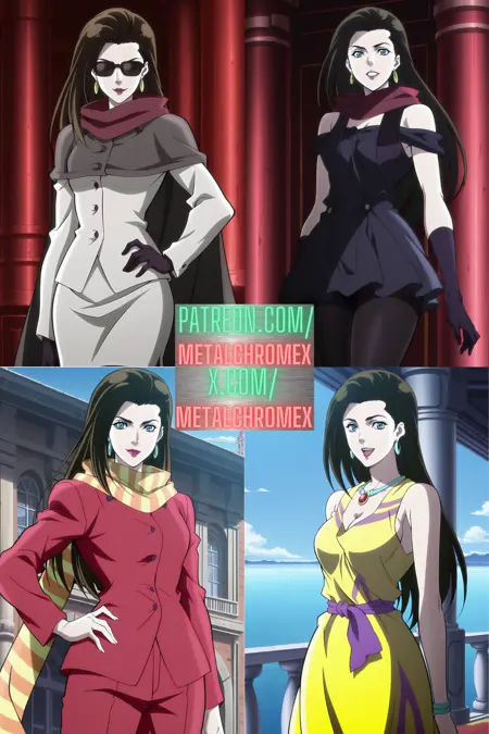Lisa Lisa (JoJo's Bizarre Adventure: Battle Tendency) - all 11 tagged outfits! - Commission!