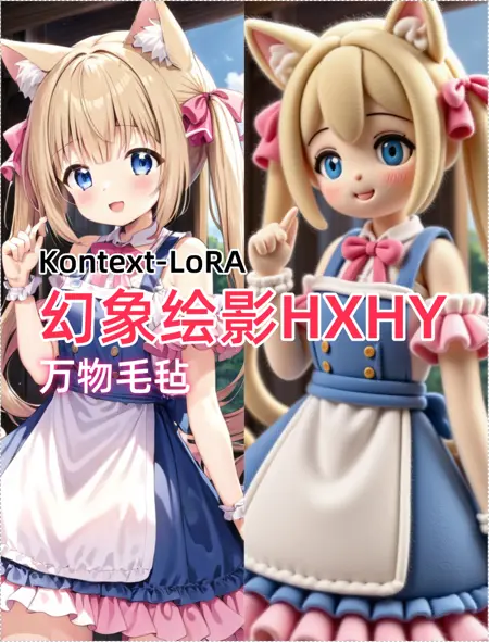 幻象绘影万物毛毡-FeltKontextLoRA