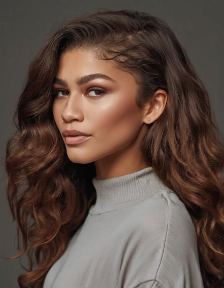 professional close-up portrait photography of the face of a beautiful ((ohwx woman)) <lora:zendaya_lora_sdxl_v1-000008:1> at mesosphere during Late night, Nikon Z9