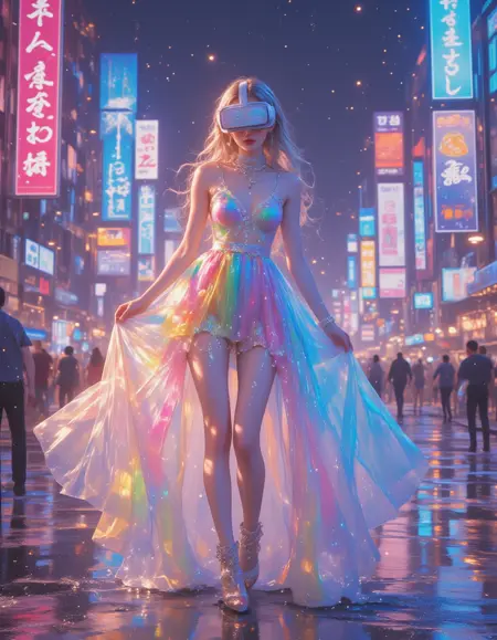 rainbowdress虹色长裙