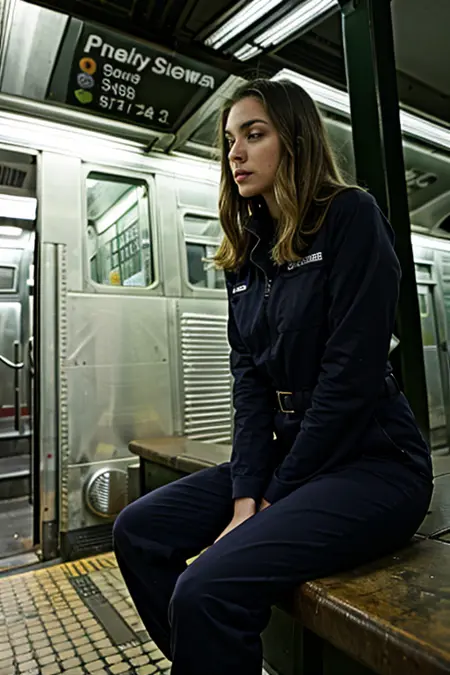 Low Angle New York subway station