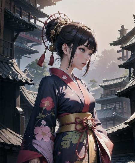 A Japanese dress in a fantasy context can be inspired by traditional Japanese clothing, such as a kimono or a yukata, but with added elements that evoke a sense of fantasy or imagination. In a fantasy setting, designers often take creative liberties to incorporate magical or fantastical elements into the traditional Japanese attire.