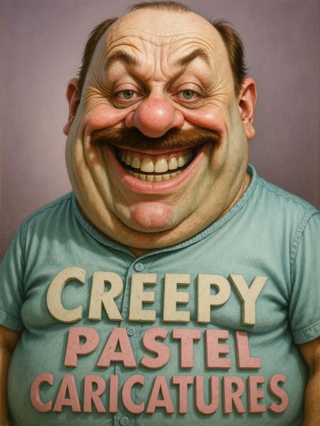 CREEPY PASTEL -  Caricatures for FLUX v1.0