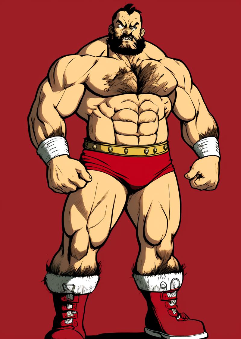 Zangief Street Fighter Design - Original Artwork - Street Fighter