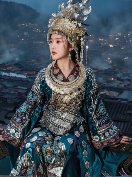 苗族服装XL | Hmong costume XL 青蓝色/Ultramarine_1024
