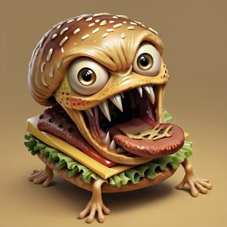 Food monsters  LoRA [SD+XL+Pony] Pony