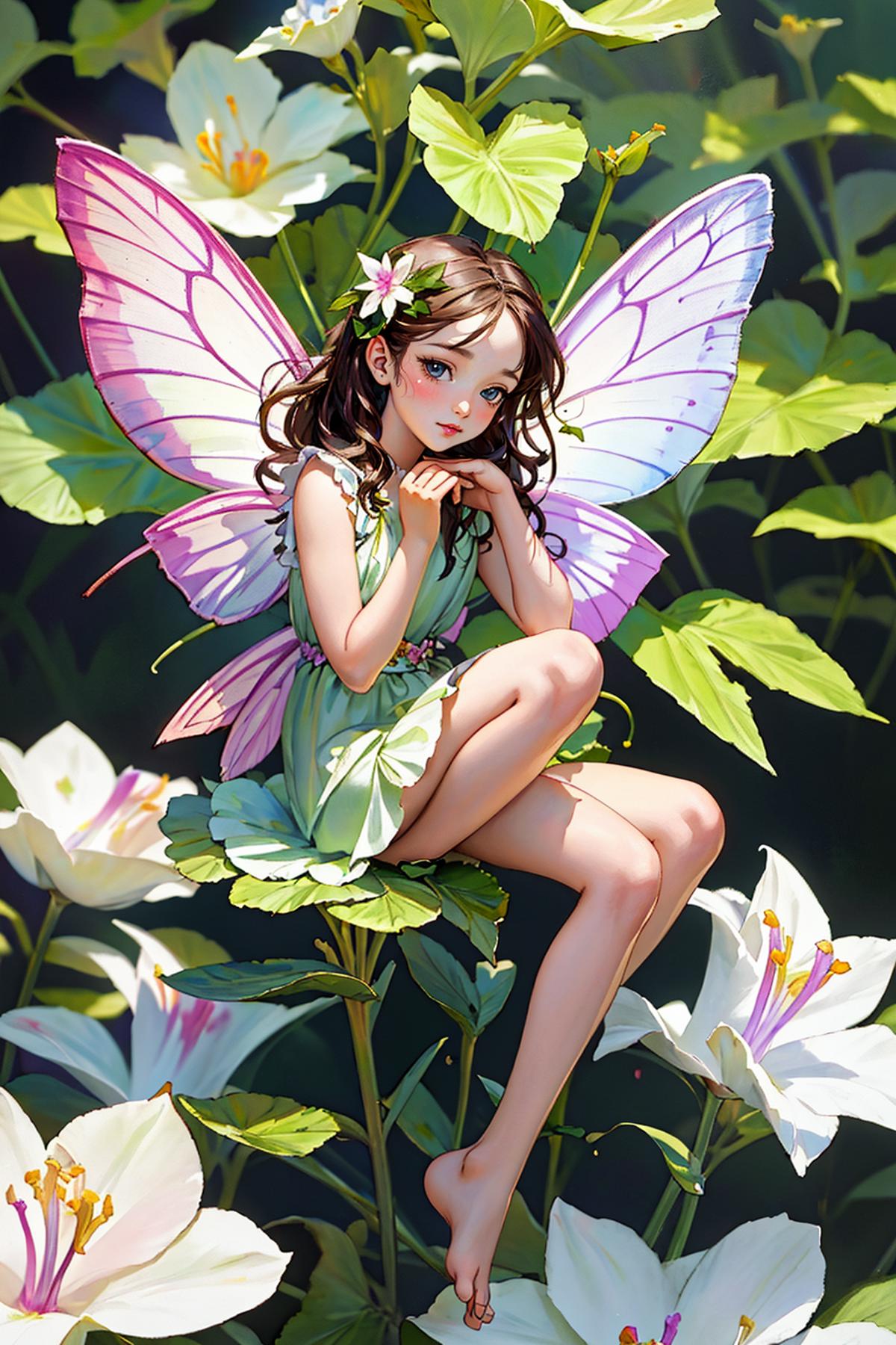 Faeia and the Flower Fae - by EDG image by EDG