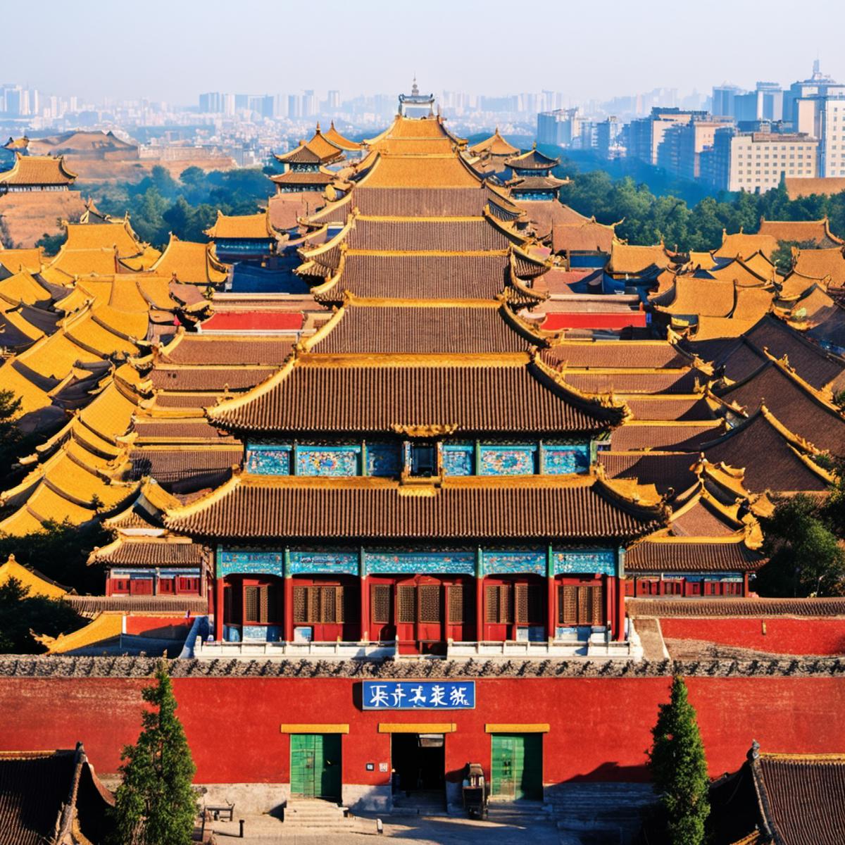 SDXL Ancient Chinese architectural style(中国古建筑样式) gugong Stable