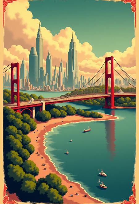 Vintage Ad Posters (Art Deco) - 🌹Rendered Romance Contest🌹Vintage Category! Flux