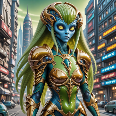 Alien girl (SDXL/Illustrious) SDXL