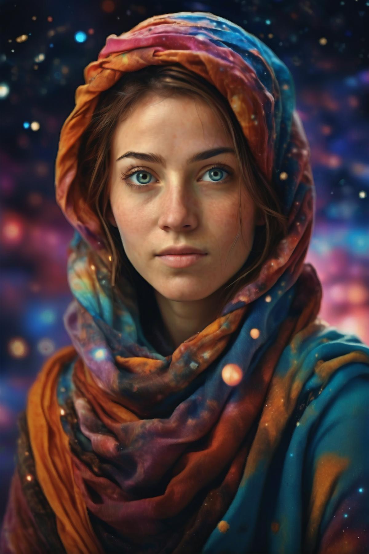 Portrait of an Afghan Girl - Headscarf Woman image by Catalorian