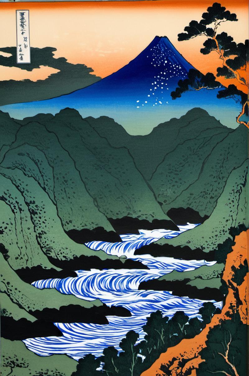 Hokusai Style (Thirty-six+ Views of Mount Fuji) image by Dokitai
