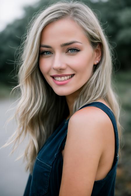 (masterpiece, best quality:1.2), <lora:m4l1n4:0.9>, a Realistic photo of m4l1n4 woman with blue eyes and blonde Hair style, long hair, looking at viewer, blue eyes, blonde hair, medium breasts, teeth, grin, blurry, lips, grey eyes, realistic, soft lighting, professional Photography, Photorealistic, detailed eyes, RAW, analog, sharp focus, 8k, HD, DSLR, high quality, Fujifilm XT3, film grain, award winning, <lora:Color Separation_B_1.1:0.3>, <lora:Brightness Adjustment_B_1.1:-0.2>, <lora:Polaroid Type_600_B_1.1:-1>,<lora:sharpening_B_1.1:0>