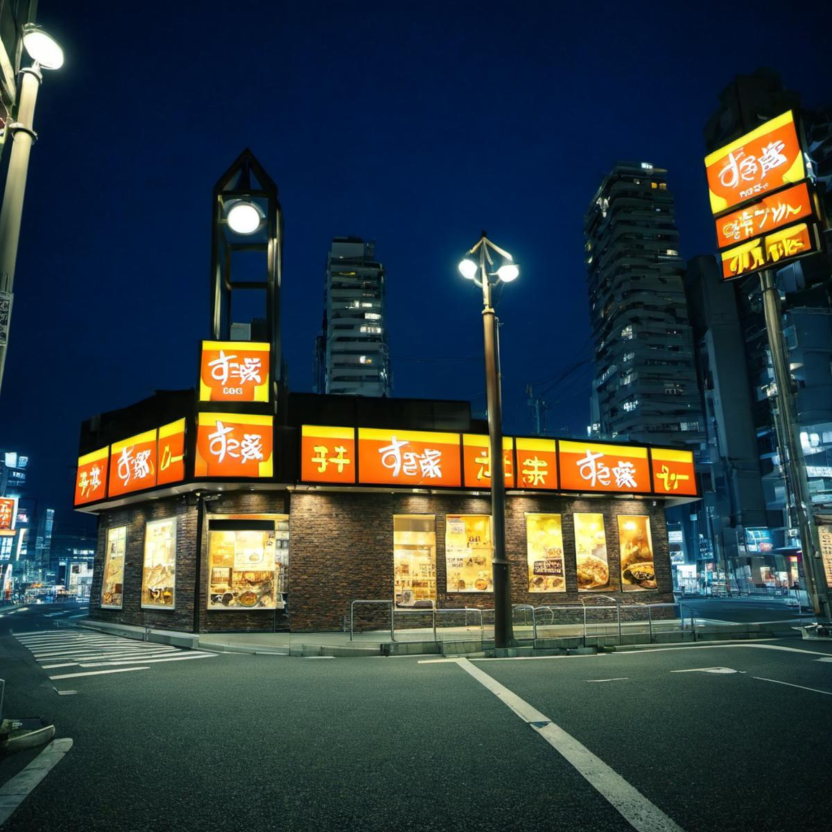 牛丼のお店 / sukiya SDXL image