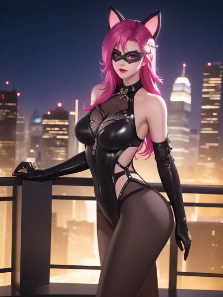 王者荣耀_阿轲_暗夜猫娘_Honor of kings_A'Ke