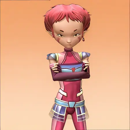 Aelita Schaffer 3D Lyoko (Code Lyoko lllustrious)