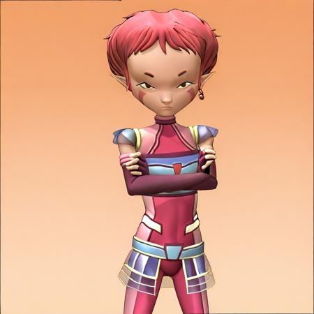 Aelita Schaffer 3D Lyoko (Code Lyoko lllustrious) Season 4