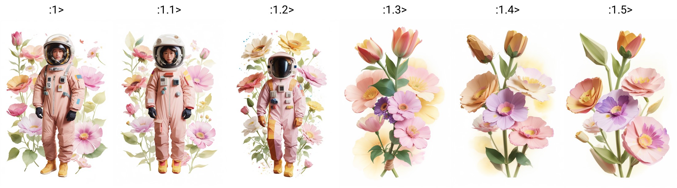 "Floral Astronaut" hand-drawn watercolor, muted tones, flowers everywhere <lora:lowpoly:1>lowpoly style