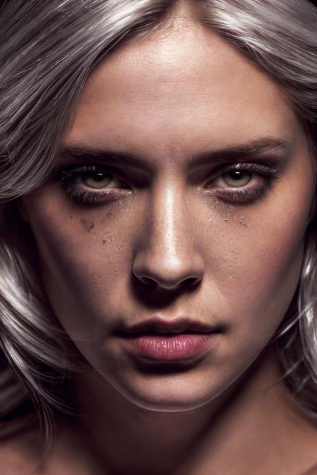 portrait of sks woman, feminine, epic (photo, studio lighting, hard light, sony a7, 50 mm, matte skin, pores, colors, hyperdetailed, hyperrealistic),   <lyco:ciri:1.0>