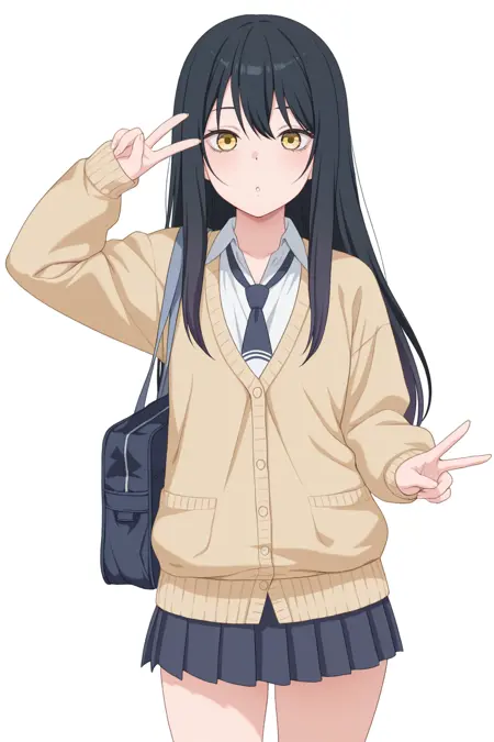 Miko Yotsuya - Mieruko-chan - Illustrious