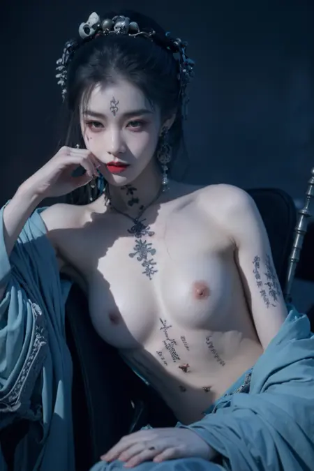 chinese  tattoo鬼神咒