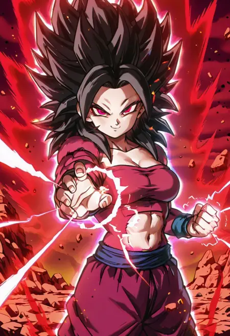 Caulifla + Super Saiyan 4 Form (Dragon Ball) [SDXL & SD1.5]