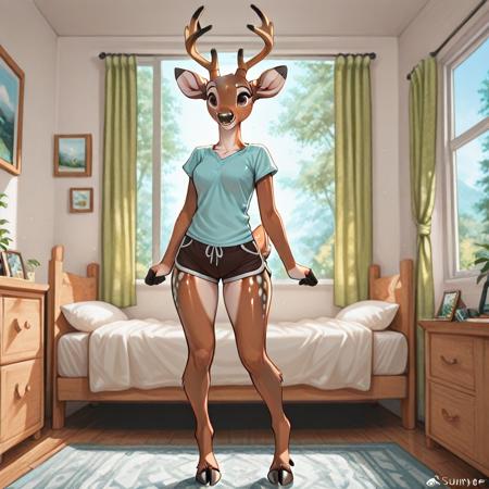 ANTHRO DEER! ANTLERS EDITION! V1Illu ANTHRO DEER ANTLER