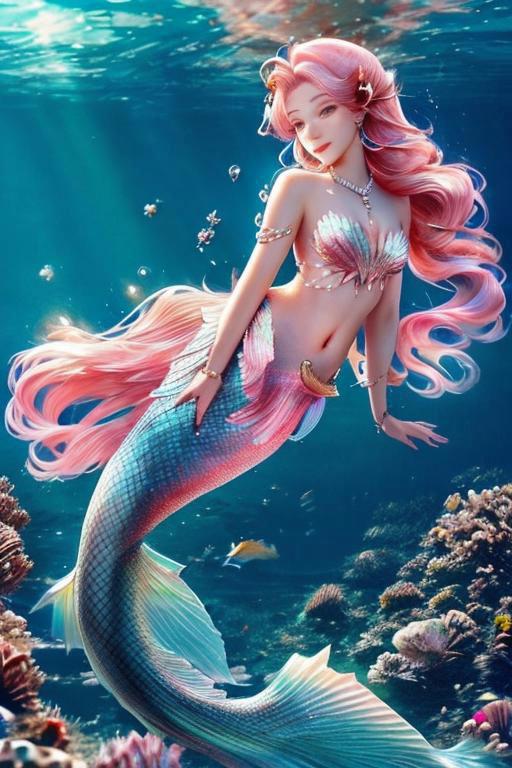 Submarine Mermaid|海底美人鱼 image by obiwisekenobi640