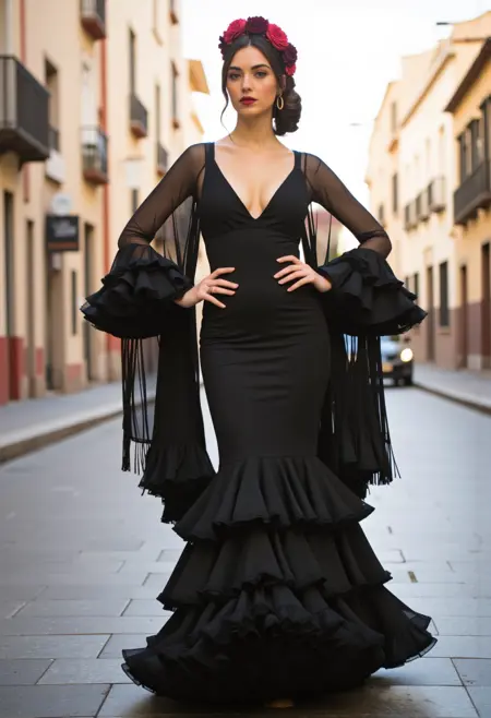 Flamenco Dress (Traje de Flamenca) Flux / SDXL