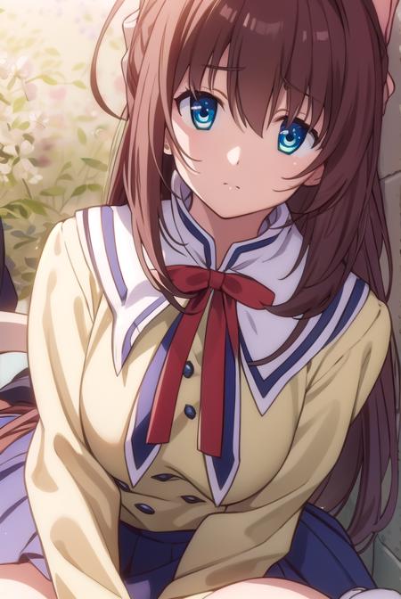 otomeasakura, <lyco:otomeasakura-lyco-nochekaiser:1>,
otome asakura, long hair, brown hair, bow, ahoge, hair bow, pink bow, blue eyes,
BREAK skirt, long sleeves, ribbon, school uniform, socks, kneehighs,
BREAK looking at viewer,
BREAK outdoors,
BREAK <lyco:GoodHands-beta2:1>, (masterpiece:1.2), best quality, high resolution, unity 8k wallpaper, (illustration:0.8), (beautiful detailed eyes:1.6), extremely detailed face, perfect lighting, extremely detailed CG, (perfect hands, perfect anatomy),